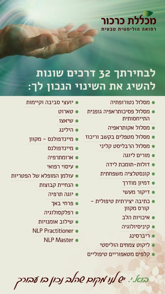 32 תכניות ומסלולים
